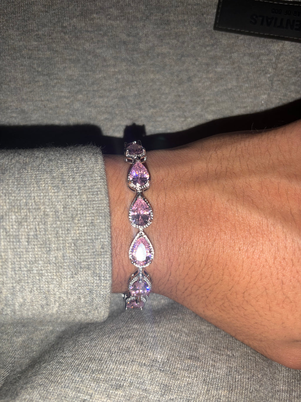 Teardrop Pink Bracelet