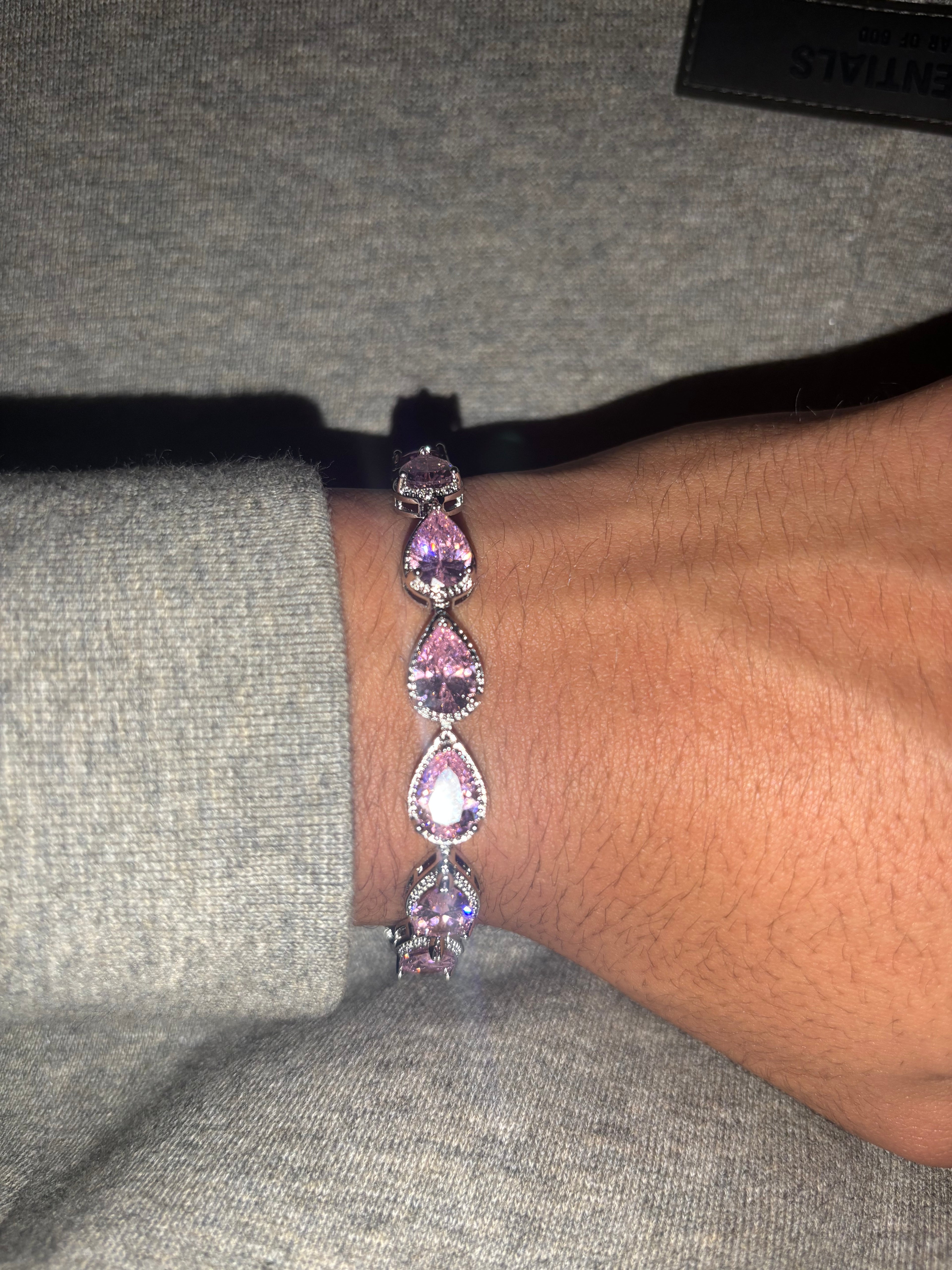 Teardrop Pink Bracelet
