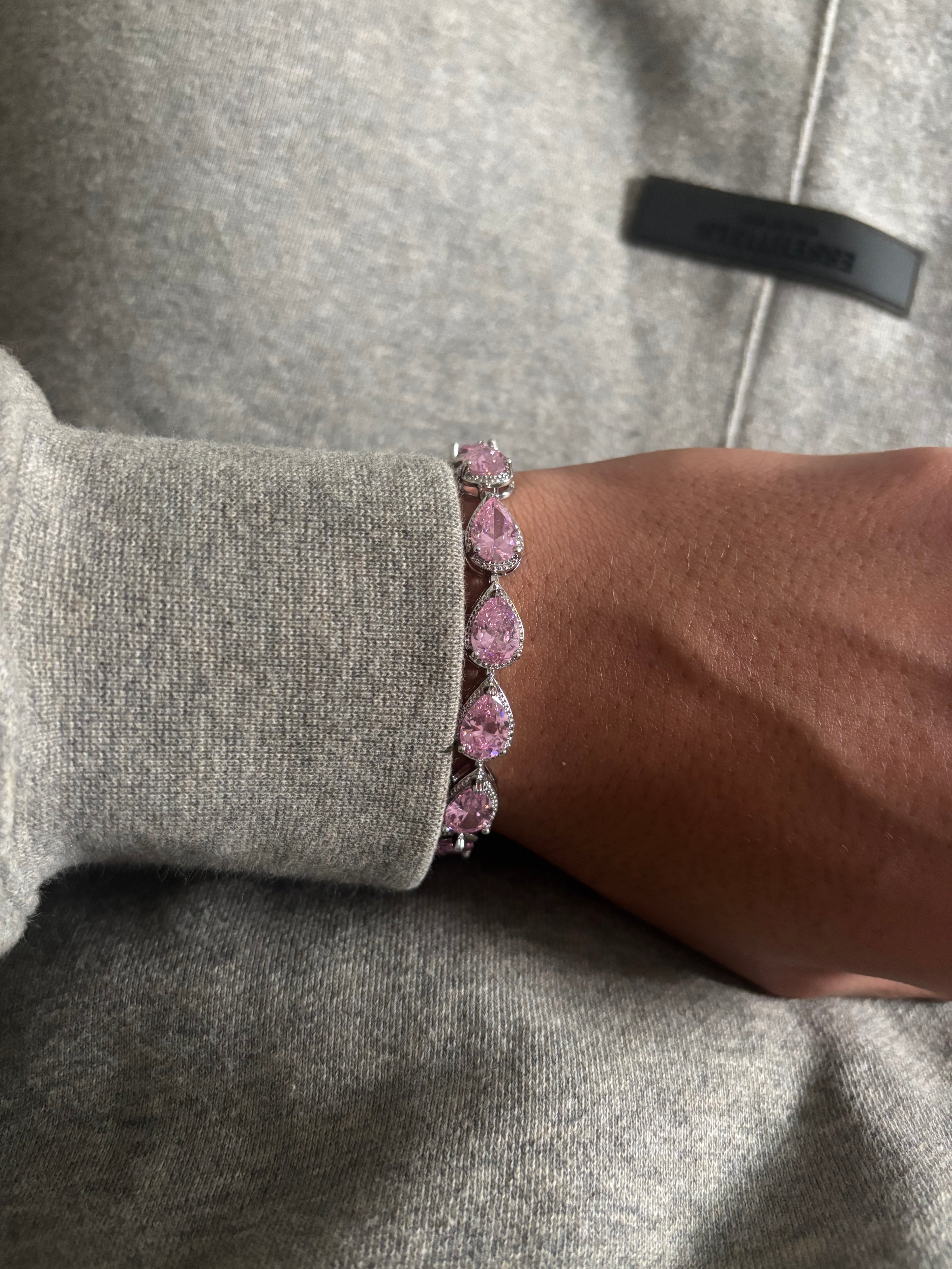 Teardrop Pink Bracelet