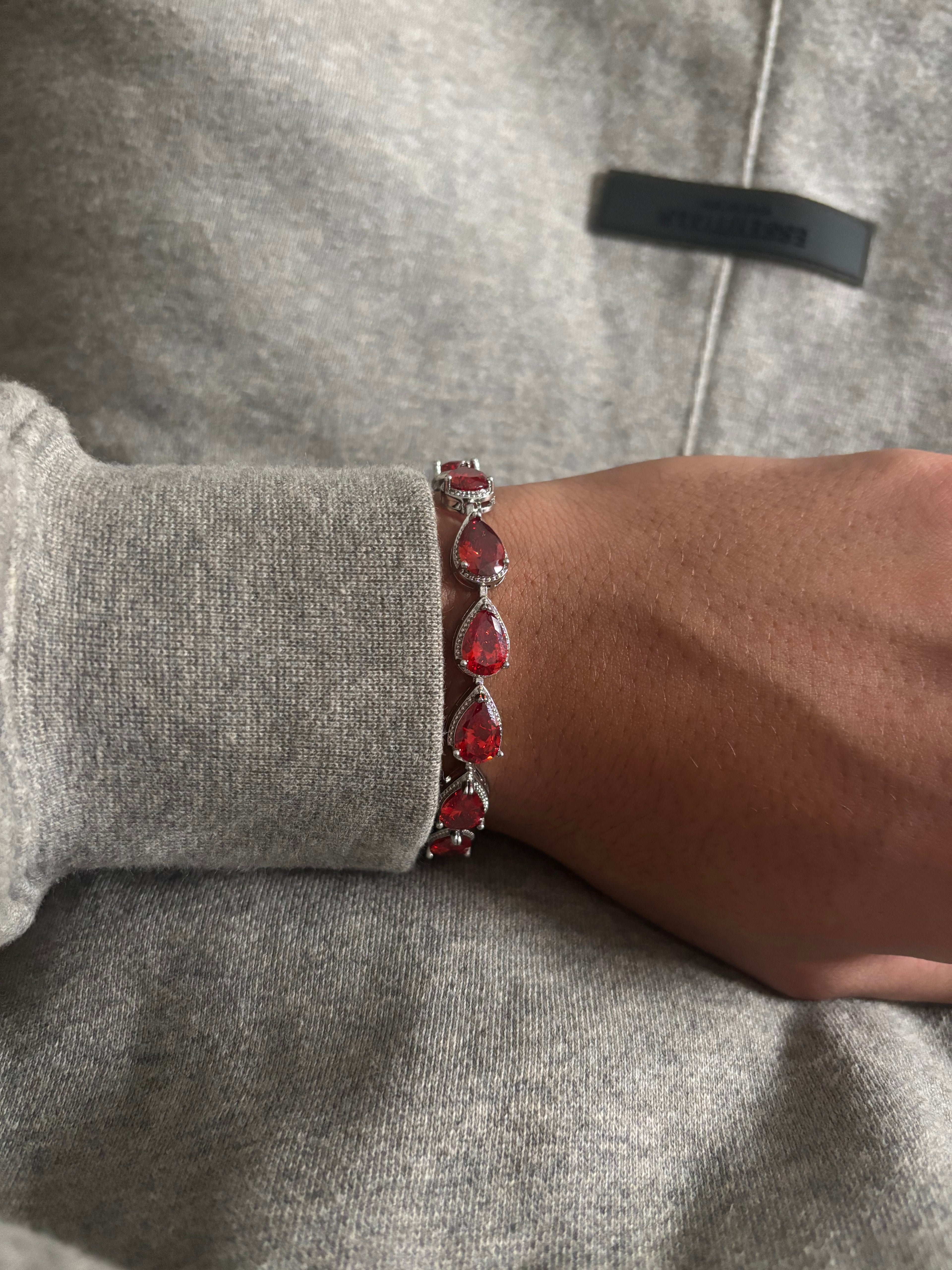 Teardrop Red Bracelet